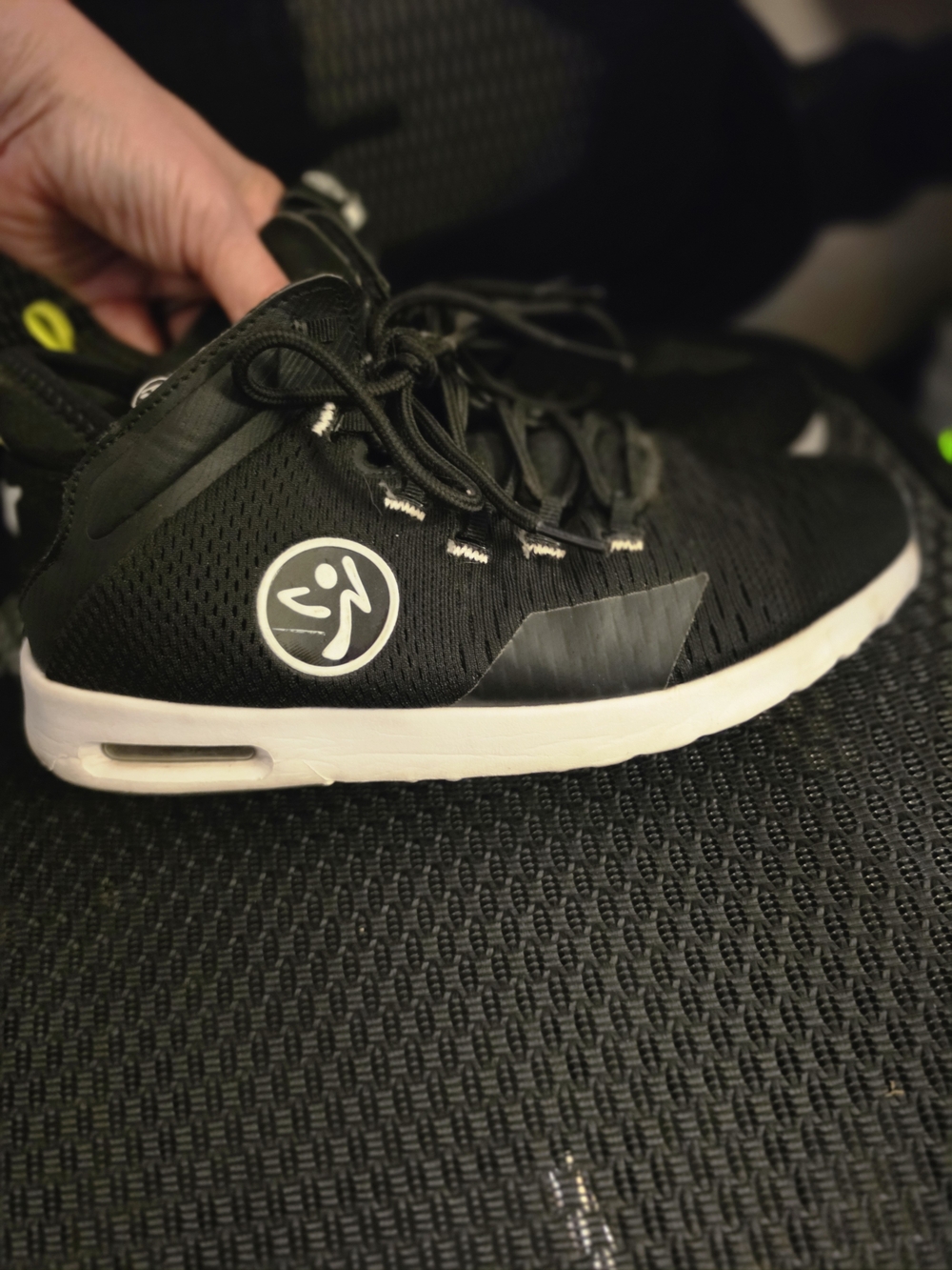 Zumba Black Athletic Sneakers with White Logo and Sole - Picture 7 of 7